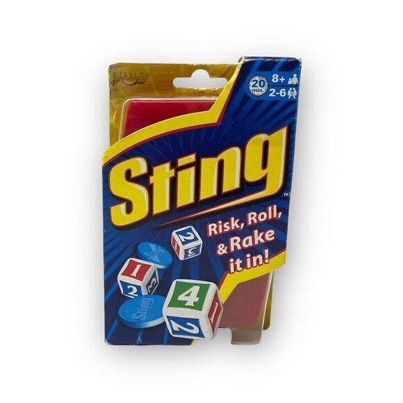 Sting Risk Roll Rake it in Dice Game by Fundex Family Game Age 8+ 2-6 Players - Picture 1 of 4